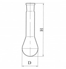 Колба Къельдаля со шлифом 1-1000-29/32, ТС
