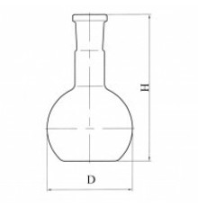 Колба плоскодонная П-1-50-29/32 со шлифом