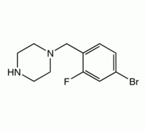 1 - (4-бром-2-фторбензил) пиперазин, 96%, Alfa Aesar, 1 г