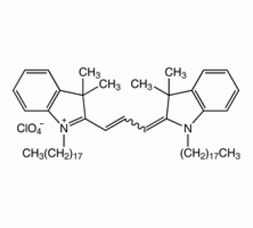 1,1 '-ди-н-октадецил-3, 3,3', 3'-тетраметилиндокарбоцианин перхлорат, 97%, Alfa Aesar, 100 мг