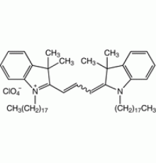 1,1 '-ди-н-октадецил-3,3,3', 3'-тетраметилиндокарбоцианин перхлорат, 97%, Alfa Aesar, 500 мг